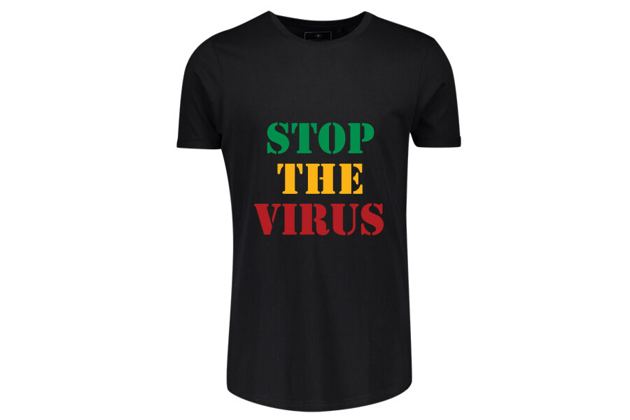 Stop The Virus T-shirt black